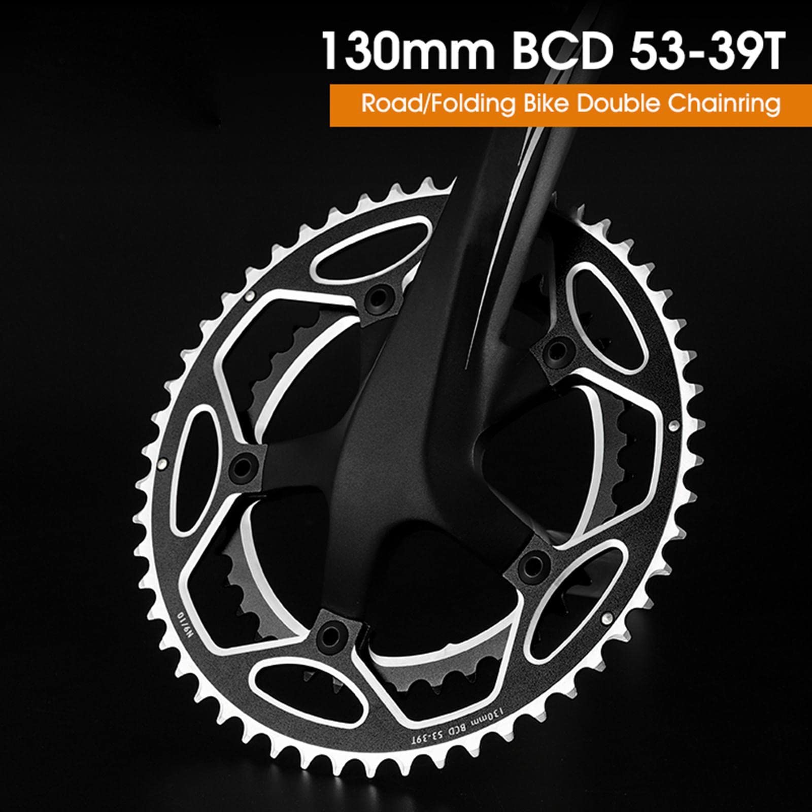 Amazon | Tdoutop 130mm BCD チェーンリング アルミ合金 39-53T ロード